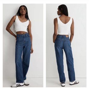 MADEWELL | Baggy Straight Jeans Dark Wash | size 27 standard